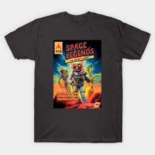 Vintage Sci Fi Martians Comic T-Shirt